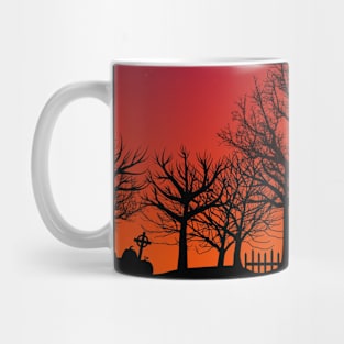 Halloween Graveyard Mug